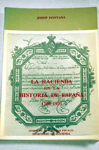 Stock image for Hacienda en la Historia de Espaa (17Fontana, Josep for sale by Iridium_Books