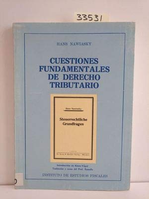 9788471964137: Cuestiones fundamentales de derecho tributario (Obras básicas de hacienda pública) (Spanish Edition)