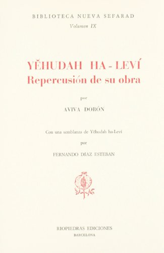 Imagen de archivo de YEHUDAH HA-LEVI: REPERCUSION DE SU OBRA a la venta por AG Library