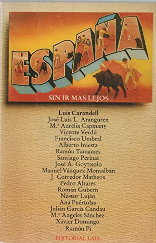 Stock image for SIN IR MAS LEJOS for sale by Librera Gonzalez Sabio