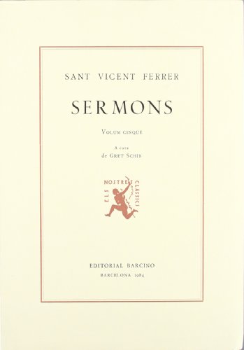 Imagen de archivo de SERMONS V (V,FERRER) a la venta por Zilis Select Books