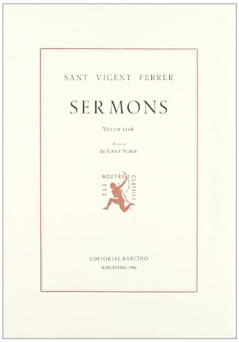 Imagen de archivo de SERMONS VI (V,FERRER) a la venta por Zilis Select Books