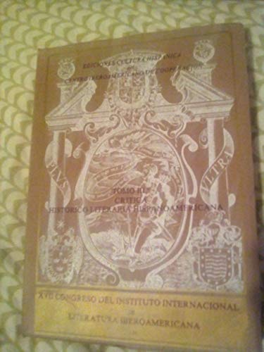 Imagen de archivo de XVII [Decimose?ptimo] Congreso del Instituto Internacional de Literatura Iberoamericana: Sesio?n de Madrid (Spanish Edition) a la venta por Iridium_Books