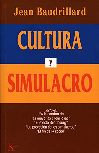Imagen de archivo de Cultura y Simulacro (Spanish Edition) a la venta por Iridium_Books