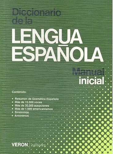 Imagen de archivo de Diccionario de la Lengua Espaola Manual Inicial Veron 1990 [Paperback] by Va. a la venta por Iridium_Books