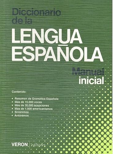 Stock image for Diccionario de la Lengua Espaola Manual Inicial Veron 1990 [Paperback] by Va. for sale by Iridium_Books