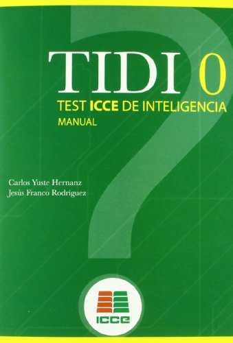 9788472783591: Tidi 0 (Test Icce De Inteligencia 3-6 A (Tests Icce)