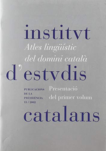 Imagen de archivo de Atles lingstic del domini catal : presentaci del primer volum a la venta por AG Library