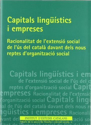 Imagen de archivo de Capitals lingstics i empreses a la venta por Iridium_Books