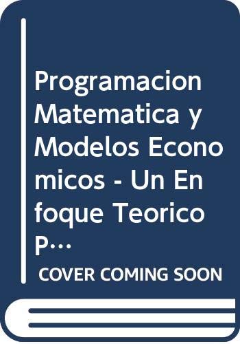 9788472881136: PROGRAMACION MATEMATICA Y MODELOS ECONOMETRICOS