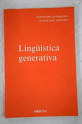 Imagen de archivo de christoph gutknecht klaus uwe panther linguistica generativa a la venta por LibreriaElcosteo