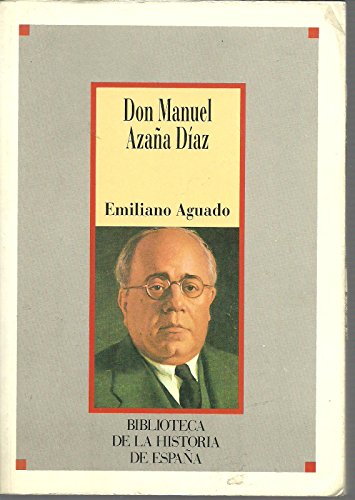 Stock image for Don Manuel Azaa Daz for sale by Libros Ramban