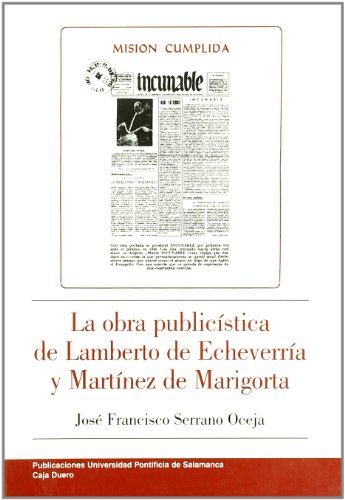 Imagen de archivo de LA OBRA PUBLICISTA DE LAMBERTO DE ECH a la venta por Hilando Libros
