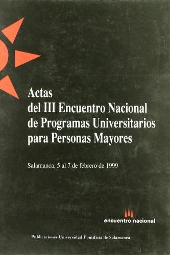 Stock image for ACTAS DEL III ENCUENTRO NACIONAL for sale by Hiperbook Espaa