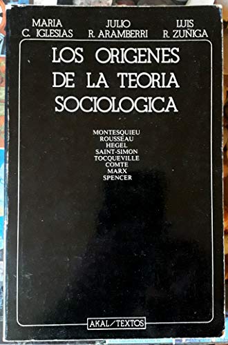 9788473395076: Los origenes de la teoria sociologica