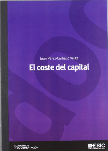 Imagen de archivo de El coste de capital a la venta por Iridium_Books