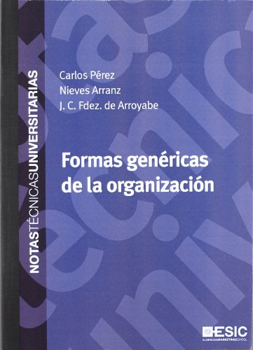 Beispielbild fr Formas genricas de la organizacin zum Verkauf von Iridium_Books