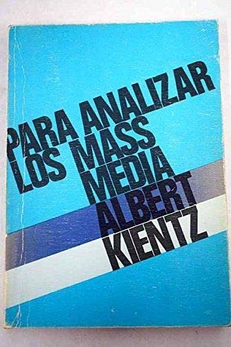 Imagen de archivo de Para Analizar Los Mass Media a la venta por Libros Ramban