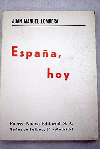 Stock image for Espaa, hoy for sale by Tik Books GO