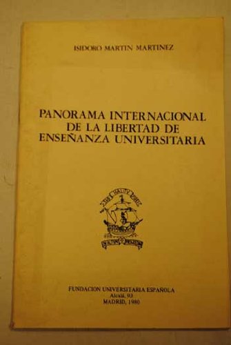 Stock image for PANORAMA INTERNACIONAL DE LA LIBERTAD DE ENSEANZA for sale by KALAMO LIBROS, S.L.