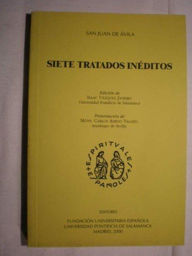 Beispielbild fr SIETE TRATADOS INDITOS zum Verkauf von KALAMO LIBROS, S.L.