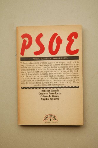 Imagen de archivo de Partido Socialista Obrero Espanol a la venta por Clement Burston Books