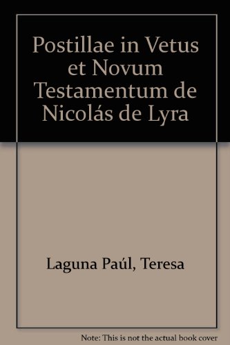 Stock image for POSTILLAE IN VETUS ET NOVUM TESTAMENTUM DE NICOLAS DE LYRA for sale by Iridium_Books