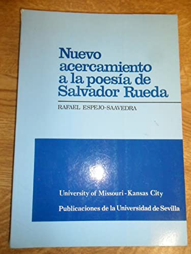 Beispielbild fr Nuevo acercamiento a la poesa de Salvador Rueda (Filosofa y Letras) (Spanish Edition) zum Verkauf von HPB-Red