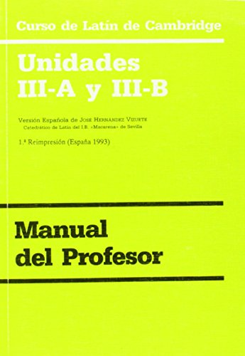 Imagen de archivo de (M.PRF IIIA-IIIB) CURSO DE LATIN DE CAMBRIDGE LIBRO DEL PR a la venta por Iridium_Books