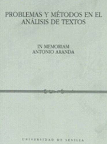 Imagen de archivo de PROBLEMAS Y METODOS ANALISIS DE TEXTOS a la venta por Iridium_Books