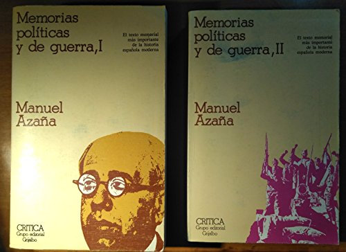 Imagen de archivo de Memorias poli?ticas y de guerra (Temas hispa?nicos) (Spanish Edition) a la venta por Iridium_Books