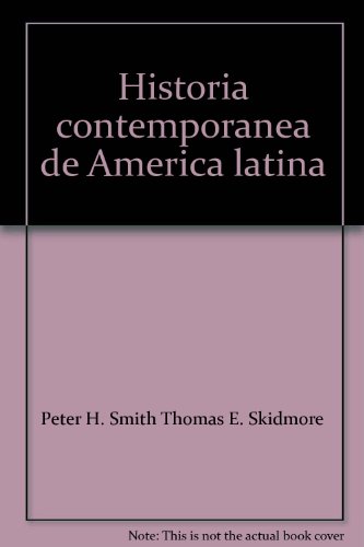 Stock image for Historia contemporanea de America latina for sale by Iridium_Books