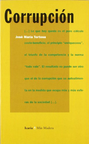 Stock image for CORRUPCION Tortosa, Jos Mara for sale by Iridium_Books