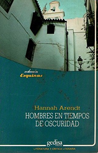 Beispielbild fr Hombres En Tiempos de Oscuridad (Spanish Edition) zum Verkauf von Iridium_Books