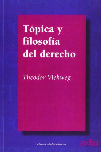 9788474324105: Topica y Filosofia del Derecho