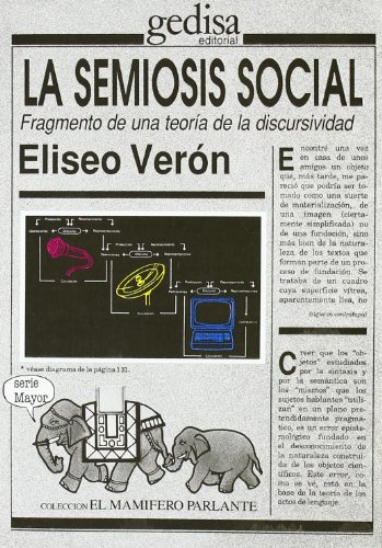 9788474325027: La semiosis social (SIN COLECCION)