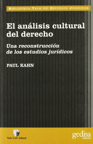 Beispielbild fr Analisis Cultural del Derecho, El (Spanish Edition) zum Verkauf von Wonder Book