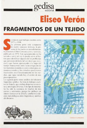 Imagen de archivo de FRAGMENTOS DE UN TEJIDO a la venta por KALAMO LIBROS, S.L.