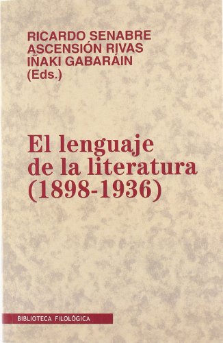 Stock image for Lenguaje De La Literatura (1898-1936), El for sale by Hilando Libros