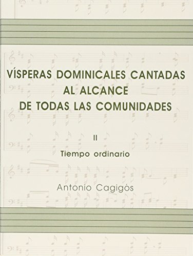 9788474674835: Vsperas dominicales volumen II (libro)