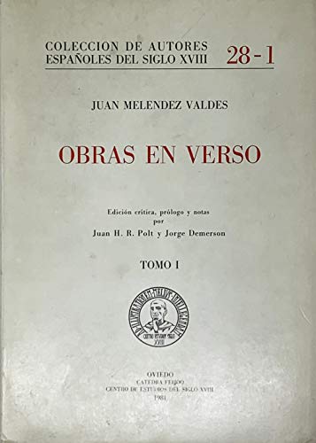 Imagen de archivo de Obras En Verso. ( 2 volumes) a la venta por Atticus Books