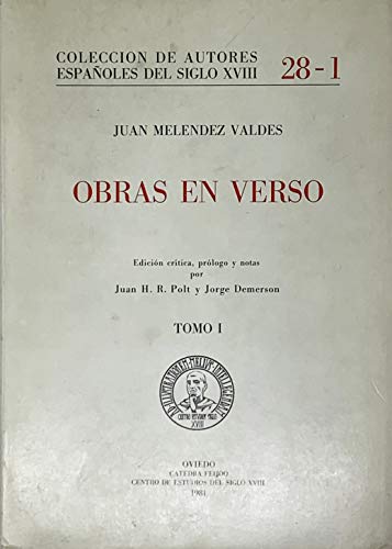 Stock image for Obras En Verso. ( 2 volumes) for sale by Atticus Books