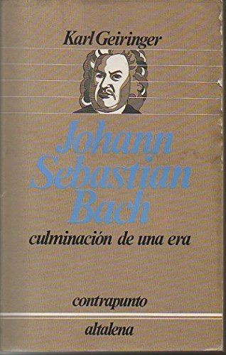 Beispielbild fr Johann Sebastian Bach: culminacion de una era (Contrapunto) zum Verkauf von Librera Prez Galds