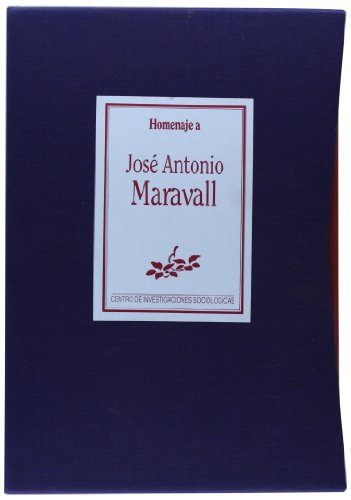 Homenaje a José Antonio Maravall. T. I-III