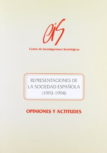 9788474762051: Representaciones de la sociedad espaola (1993-1994)