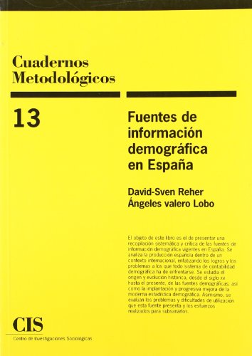 Stock image for Fuentes de informacio?n demogra?fica en Espan?a (Cuadernos metodolo?gicos) (Spanish Edition) for sale by Iridium_Books
