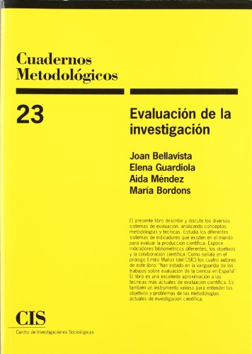 Imagen de archivo de EVALUACION DE LA INVESTIGACION a la venta por Librera Races