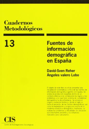 Imagen de archivo de FUENTES DE INFORMACIN DEMOGRFICA EN ESPAA a la venta por Siglo Actual libros