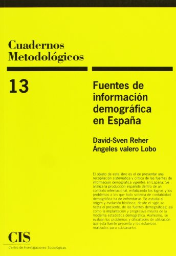 Stock image for FUENTES DE INFORMACIN DEMOGRFICA EN ESPAA for sale by Siglo Actual libros
