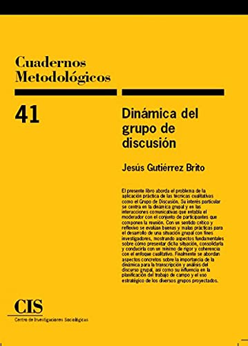 9788474764505: Dinmica del grupo de discusin (Cuadernos metodolgicos) (Spanish Edition)